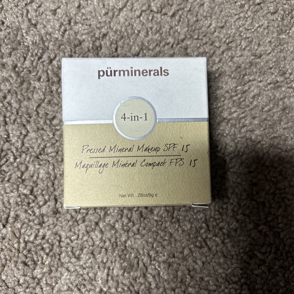 PUR MINERALS ~ 4-IN-1 PRESSED MINERAL MAKEUP ~ DARK ~ .28 OZ Expired 06/08